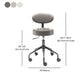 Adjustable Modern Counter Bar Stool Armless Leather Bar Stool with Swivel Clearhalo 'Bar Furniture' 'Bar Stools' 'bar_stools' 'furn' 'furn_bar_stools' 'furniture_bar_stools' 'Kitchen & Dining Furniture' 'kitchen&dining_furn' 'kitchen' 'kitchen_furn' Furniture' 4344861
