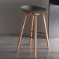 Modern Beech Bar Stool Backrest Bucket Counter Height Stool with Plastic Seat Clearhalo 'Bar Furniture' 'Bar Stools' 'bar_stools' 'furn' 'furn_bar_stools' 'furniture_bar_stools' 'Kitchen & Dining Furniture' 'kitchen&dining_furn' 'kitchen' 'kitchen_furn' Furniture' 4344865