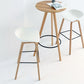 Modern Beech Bar Stool Backrest Bucket Counter Height Stool with Plastic Seat Clearhalo 'Bar Furniture' 'Bar Stools' 'bar_stools' 'furn' 'furn_bar_stools' 'furniture_bar_stools' 'Kitchen & Dining Furniture' 'kitchen&dining_furn' 'kitchen' 'kitchen_furn' Furniture' 4344882