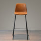 Low Back Footrest Counter Stool Bucket Modern Indoor Leather Bar Stool Clearhalo 'Bar Furniture' 'Bar Stools' 'bar_stools' 'furn' 'furn_bar_stools' 'furniture_bar_stools' 'Kitchen & Dining Furniture' 'kitchen&dining_furn' 'kitchen' 'kitchen_furn' Furniture' 4344896