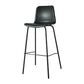 Low Back Footrest Counter Stool Bucket Modern Indoor Leather Bar Stool Blackish Green 1 Piece Bar Stool(30"H) Clearhalo 'Bar Furniture' 'Bar Stools' 'bar_stools' 'furn' 'furn_bar_stools' 'furniture_bar_stools' 'Kitchen & Dining Furniture' 'kitchen&dining_furn' 'kitchen' 'kitchen_furn' Furniture' 4344908