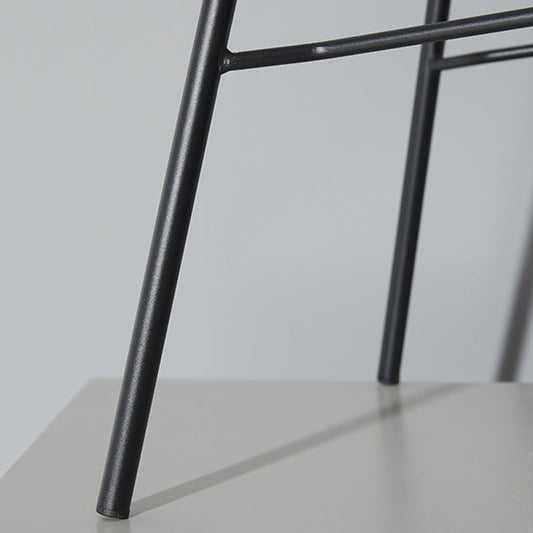 Low Back Footrest Counter Stool Bucket Modern Indoor Leather Bar Stool Clearhalo 'Bar Furniture' 'Bar Stools' 'bar_stools' 'furn' 'furn_bar_stools' 'furniture_bar_stools' 'Kitchen & Dining Furniture' 'kitchen&dining_furn' 'kitchen' 'kitchen_furn' Furniture' 4344909