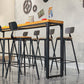 Modern Rectangle Wood Cocktail Bar Table Footrest Indoor Bar/Dinette Table Clearhalo 'Bar Furniture' 'Bar Tables' 'bar_tables' 'furn' 'furn_bar_tables' 'Furniture' 'furniture_bar_tables' 'Kitchen & Dining Furniture' 'kitchen&dining_furn' 'kitchen' 4344976