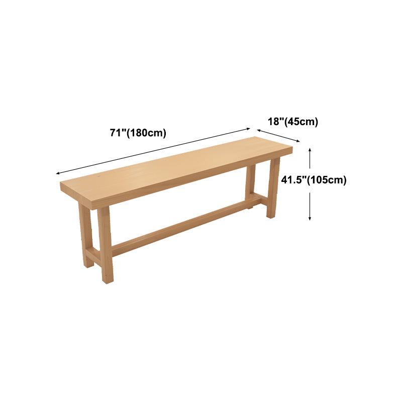 Natural Solid Wood Pub/Bar Table Modern Rectangle Footrest Counter-height Pub Table Clearhalo 'Bar Furniture' 'Bar Tables' 'bar_tables' 'furn' 'furn_bar_tables' 'Furniture' 'furniture_bar_tables' 'Kitchen & Dining Furniture' 'kitchen&dining_furn' 'kitchen' 4345038