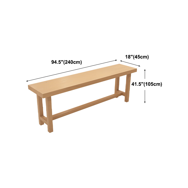 Natural Solid Wood Pub/Bar Table Modern Rectangle Footrest Counter-height Pub Table Clearhalo 'Bar Furniture' 'Bar Tables' 'bar_tables' 'furn' 'furn_bar_tables' 'Furniture' 'furniture_bar_tables' 'Kitchen & Dining Furniture' 'kitchen&dining_furn' 'kitchen' 4345041