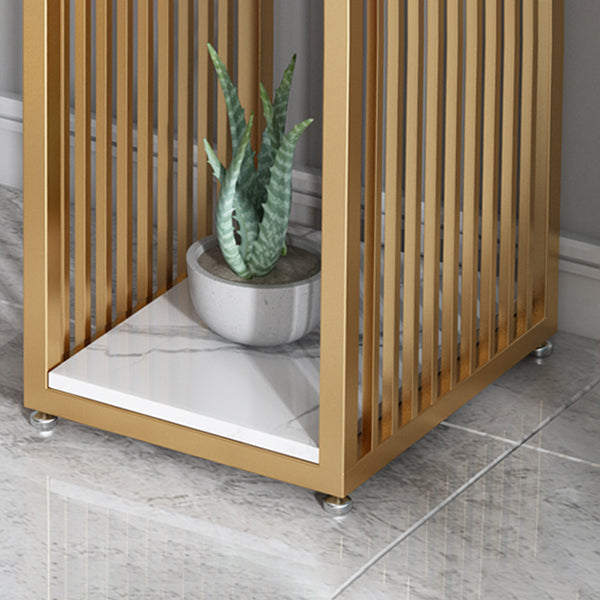 Modern Marble Bistro Bar Table Storage Rectangle Pub Height Dining Table Clearhalo 'Bar Furniture' 'Bar Tables' 'bar_tables' 'furn' 'furn_bar_tables' 'Furniture' 'furniture_bar_tables' 'Kitchen & Dining Furniture' 'kitchen&dining_furn' 'kitchen' 4345111