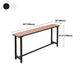 Modern Rectangle Outdoor Patio Bar Table Wood Natural Bistro Bar Height Cocktail Table Clearhalo 'Bar Furniture' 'Bar Tables' 'bar_tables' 'furn' 'furn_bar_tables' 'Furniture' 'furniture_bar_tables' 'Kitchen & Dining Furniture' 4345270