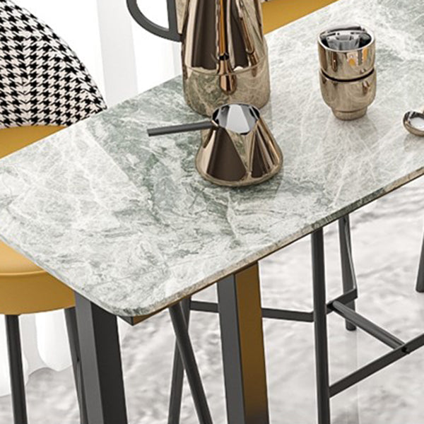 Sled Rectangle Stone Bar Stool Table Modern Indoor Fixed Table Patio Bar Table Clearhalo 'Bar Furniture' 'Bar Tables' 'bar_tables' 'furn' 'furn_bar_tables' 'Furniture' 'furniture_bar_tables' 'Kitchen & Dining Furniture' 'kitchen&dining_furn' 'kitchen' 4345383
