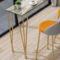 Contemporary Rectangle Bar Dining Table Indoor Bar Height Pub Table with Iron Base Clearhalo 'Bar Furniture' 'Bar Tables' 'bar_tables' 'furn' 'furn_bar_tables' 'Furniture' 'furniture_bar_tables' 'Kitchen & Dining Furniture' 'kitchen&dining_furn' 'kitchen' 4345479