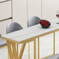 Contemporary Rectangle Bar Dining Table Indoor Bar Height Cocktail Table 42-Inch Top Clearhalo 'Bar Furniture' 'Bar Tables' 'bar_tables' 'furn' 'furn_bar_tables' 'Furniture' 'furniture_bar_tables' 'Kitchen & Dining Furniture' 'kitchen&dining_furn' 'kitchen' 4345493