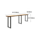 Modern Rectangle Bar Dining Table Wood Bar Height Cocktail Table 42-Inch Top Clearhalo 'Bar Furniture' 'Bar Tables' 'bar_tables' 'furn' 'furn_bar_tables' 'Furniture' 'furniture_bar_tables' 'Kitchen & Dining Furniture' 4345511