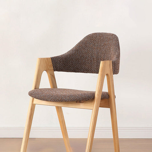 Modern Dining Arm Chairs Upholstered Armchair with Wood Legs (Set of 2) Clearhalo ' kitchen&dining_furn' 'Dining Chairs' 'Dining Tables & Seating' 'dining_chair' 'furn' 'furn_dining_chair' 'Furniture' 'furniture_dining_chair' 'Kitchen & Dining Furniture' 'kitchen' 4345538