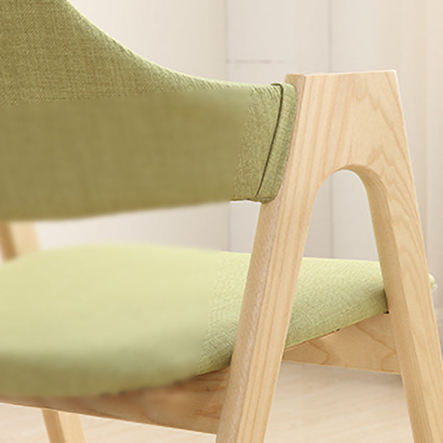 Modern Dining Arm Chairs Upholstered Armchair with Wood Legs (Set of 2) Clearhalo ' kitchen&dining_furn' 'Dining Chairs' 'Dining Tables & Seating' 'dining_chair' 'furn' 'furn_dining_chair' 'Furniture' 'furniture_dining_chair' 'Kitchen & Dining Furniture' 'kitchen' 4345551