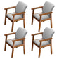 Modern Solid Dining Chair Dining Side Arm Chairs with Wooden Legs for Kitchen Light Gray 4 Piece Set Clearhalo ' kitchen&dining_furn' 'Dining Chairs' 'Dining Tables & Seating' 'dining_chair' 'furn' 'furn_dining_chair' 'Furniture' 'furniture_dining_chair' 'Kitchen & Dining Furniture' 'kitchen' 4345581