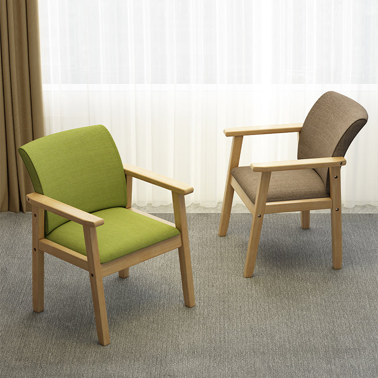 Modern Solid Dining Chair Dining Side Arm Chairs with Wooden Legs for Kitchen Clearhalo ' kitchen&dining_furn' 'Dining Chairs' 'Dining Tables & Seating' 'dining_chair' 'furn' 'furn_dining_chair' 'Furniture' 'furniture_dining_chair' 'Kitchen & Dining Furniture' 'kitchen' 4345584