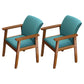 Modern Solid Dining Chair Dining Side Arm Chairs with Wooden Legs for Kitchen Blue 2 Piece Set Clearhalo ' kitchen&dining_furn' 'Dining Chairs' 'Dining Tables & Seating' 'dining_chair' 'furn' 'furn_dining_chair' 'Furniture' 'furniture_dining_chair' 'Kitchen & Dining Furniture' 'kitchen' 4345588