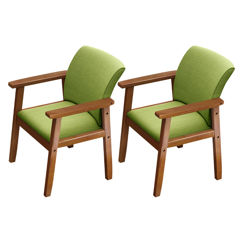 Modern Solid Dining Chair Dining Side Arm Chairs with Wooden Legs for Kitchen Green 2 Piece Set Clearhalo ' kitchen&dining_furn' 'Dining Chairs' 'Dining Tables & Seating' 'dining_chair' 'furn' 'furn_dining_chair' 'Furniture' 'furniture_dining_chair' 'Kitchen & Dining Furniture' 'kitchen' 4345594