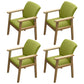 Modern Solid Dining Chair Dining Side Arm Chairs with Wooden Legs for Kitchen Light Green 4 Piece Set Clearhalo ' kitchen&dining_furn' 'Dining Chairs' 'Dining Tables & Seating' 'dining_chair' 'furn' 'furn_dining_chair' 'Furniture' 'furniture_dining_chair' 'Kitchen & Dining Furniture' 'kitchen' 4345598