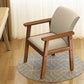 Modern Solid Dining Chair Dining Side Arm Chairs with Wooden Legs for Kitchen Khaki 1 Piece Clearhalo ' kitchen&dining_furn' 'Dining Chairs' 'Dining Tables & Seating' 'dining_chair' 'furn' 'furn_dining_chair' 'Furniture' 'furniture_dining_chair' 'Kitchen & Dining Furniture' 'kitchen' 4345599