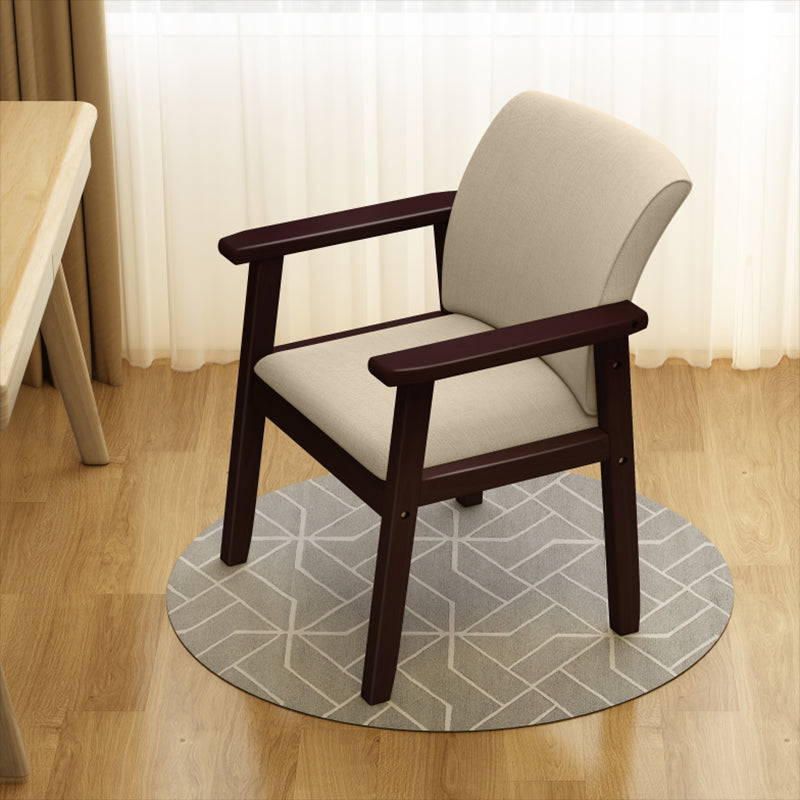 Modern Solid Dining Chair Dining Side Arm Chairs with Wooden Legs for Kitchen Dark Khaki 1 Piece Clearhalo ' kitchen&dining_furn' 'Dining Chairs' 'Dining Tables & Seating' 'dining_chair' 'furn' 'furn_dining_chair' 'Furniture' 'furniture_dining_chair' 'Kitchen & Dining Furniture' 'kitchen' 4345611