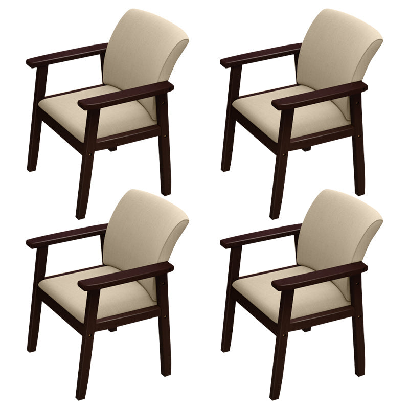 Modern Solid Dining Chair Dining Side Arm Chairs with Wooden Legs for Kitchen Dark Khaki 4 Piece Set Clearhalo ' kitchen&dining_furn' 'Dining Chairs' 'Dining Tables & Seating' 'dining_chair' 'furn' 'furn_dining_chair' 'Furniture' 'furniture_dining_chair' 'Kitchen & Dining Furniture' 'kitchen' 4345613