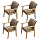 Modern Solid Dining Chair Dining Side Arm Chairs with Wooden Legs for Kitchen Light Khaki 4 Piece Set Clearhalo ' kitchen&dining_furn' 'Dining Chairs' 'Dining Tables & Seating' 'dining_chair' 'furn' 'furn_dining_chair' 'Furniture' 'furniture_dining_chair' 'Kitchen & Dining Furniture' 'kitchen' 4345616