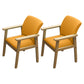 Modern Solid Dining Chair Dining Side Arm Chairs with Wooden Legs for Kitchen Orange 2 Piece Set Clearhalo ' kitchen&dining_furn' 'Dining Chairs' 'Dining Tables & Seating' 'dining_chair' 'furn' 'furn_dining_chair' 'Furniture' 'furniture_dining_chair' 'Kitchen & Dining Furniture' 'kitchen' 4345621