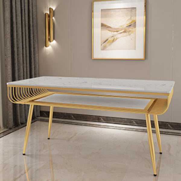 Modern 1/2/5/7 Pieces Dining Set Marble Dining Furniture Set /Separate Items White 71"L x 31"W Clearhalo 'Dining Room Sets' 'Dining Tables & Seating' 'dining_room_set' 'furn' 'furn_dining_room_set' 'Furniture' 'furniture_dining_room_set' 'Kitchen & Dining Furniture' 'kitchen&dining_furn' 'kitchen' 4346246