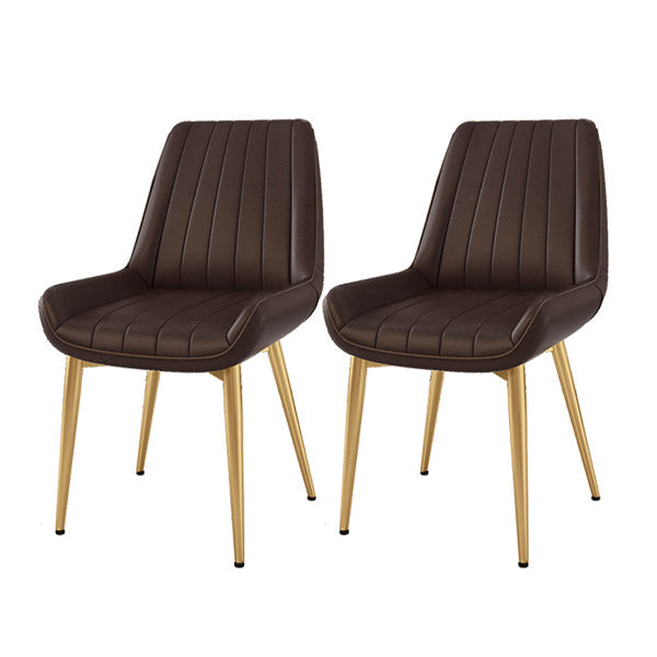 Modern 1/2/5/7 Pieces Dining Set Marble Dining Furniture Set /Separate Items 2 Brown Chairs Clearhalo 'Dining Room Sets' 'Dining Tables & Seating' 'dining_room_set' 'furn' 'furn_dining_room_set' 'Furniture' 'furniture_dining_room_set' 'Kitchen & Dining Furniture' 'kitchen&dining_furn' 'kitchen' 4346248