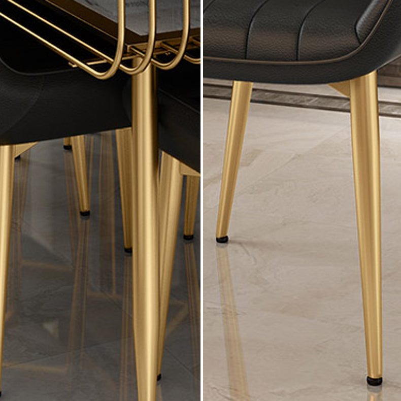 Modern 1/2/5/7 Pieces Dining Set Marble Dining Furniture Set /Separate Items Clearhalo 'Dining Room Sets' 'Dining Tables & Seating' 'dining_room_set' 'furn' 'furn_dining_room_set' 'Furniture' 'furniture_dining_room_set' 'Kitchen & Dining Furniture' 'kitchen&dining_furn' 'kitchen' 4346258