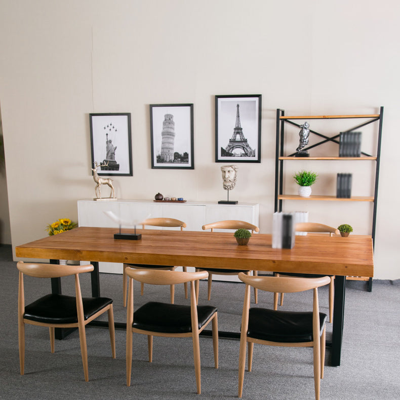 Industrial Wood Dining Room Set 1/2/7/9 Pieces Dining Furniture Set /Separate Items Clearhalo 'Dining Room Sets' 'Dining Tables & Seating' 'dining_room_set' 'furn' 'furn_dining_room_set' 'Furniture' 'furniture_dining_room_set' 'Kitchen & Dining Furniture' 'kitchen&dining_furn' 'kitchen' 4346290