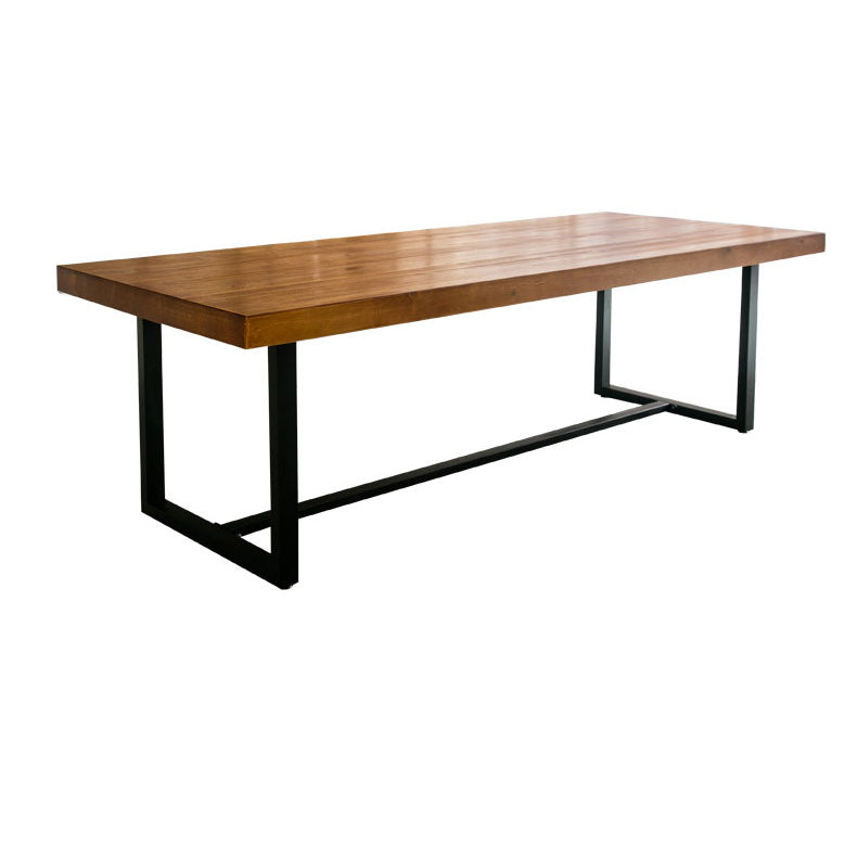 Industrial Wood Dining Room Set 1/2/7/9 Pieces Dining Furniture Set /Separate Items Wood 118"L x 47"W Clearhalo 'Dining Room Sets' 'Dining Tables & Seating' 'dining_room_set' 'furn' 'furn_dining_room_set' 'Furniture' 'furniture_dining_room_set' 'Kitchen & Dining Furniture' 'kitchen&dining_furn' 'kitchen' 4346291