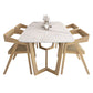 1/2/5/7 Pieces Dining Set Nordic Sintered Dining Furniture Set /Separate Items 5 Pieces: Table, 4 Chairs Clearhalo 'Dining Room Sets' 'Dining Tables & Seating' 'dining_room_set' 'furn' 'furn_dining_room_set' 'Furniture' 'furniture_dining_room_set' 'Kitchen & Dining Furniture' 'kitchen&dining_furn' 'kitchen' 4346316
