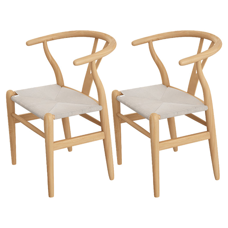 Modern 1/2/4/6 Pieces Dining Set Solid Wood Dining Furniture Set /Separate Items 2 Beige Chairs Clearhalo 'Dining Room Sets' 'Dining Tables & Seating' 'dining_room_set' 'furn' 'furn_dining_room_set' 'Furniture' 'furniture_dining_room_set' 'Kitchen & Dining Furniture' 'kitchen&dining_furn' 'kitchen' 4346335