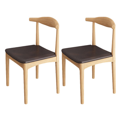 Modern 1/2/4/6 Pieces Dining Set Solid Wood Dining Furniture Set /Separate Items 2 Black Chairs Clearhalo 'Dining Room Sets' 'Dining Tables & Seating' 'dining_room_set' 'furn' 'furn_dining_room_set' 'Furniture' 'furniture_dining_room_set' 'Kitchen & Dining Furniture' 'kitchen&dining_furn' 'kitchen' 4346337