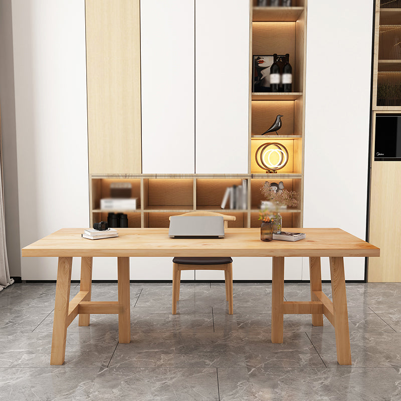 Modern 1/2/4/6 Pieces Dining Set Solid Wood Dining Furniture Set /Separate Items 2 Pieces: Table, 1 Black Chair Clearhalo 'Dining Room Sets' 'Dining Tables & Seating' 'dining_room_set' 'furn' 'furn_dining_room_set' 'Furniture' 'furniture_dining_room_set' 'Kitchen & Dining Furniture' 'kitchen&dining_furn' 'kitchen' 4346338