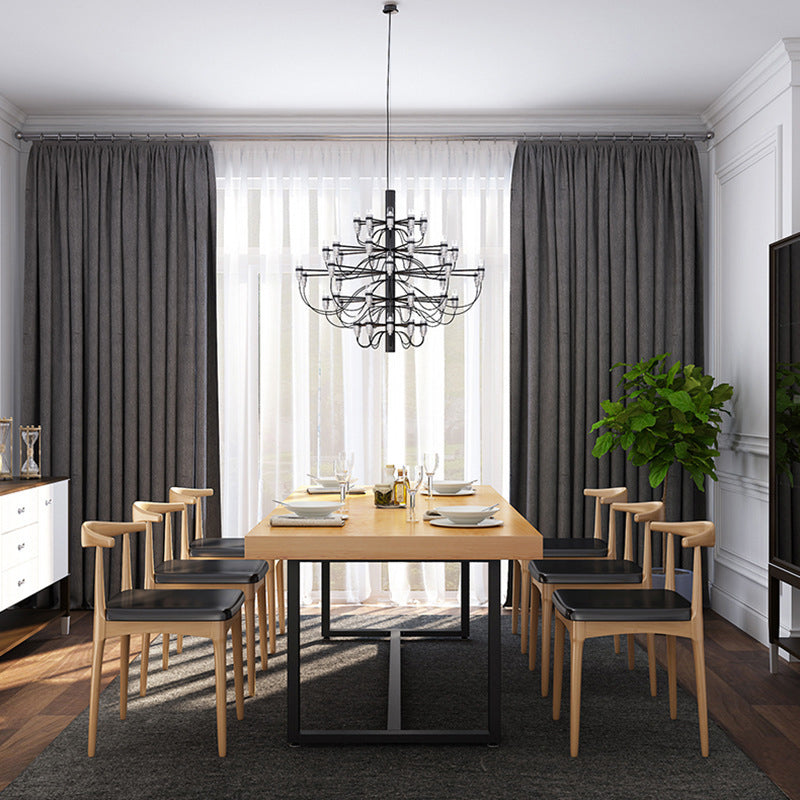 Industrial Wood Dining Room Set 1/2/5/7/13 Pieces Dining Furniture Set /Separate Items 7 Pieces: Wood Table, 6 Chairs Clearhalo 'Dining Room Sets' 'Dining Tables & Seating' 'dining_room_set' 'furn' 'furn_dining_room_set' 'Furniture' 'furniture_dining_room_set' 'Kitchen & Dining Furniture' 'kitchen&dining_furn' 'kitchen' 4346356