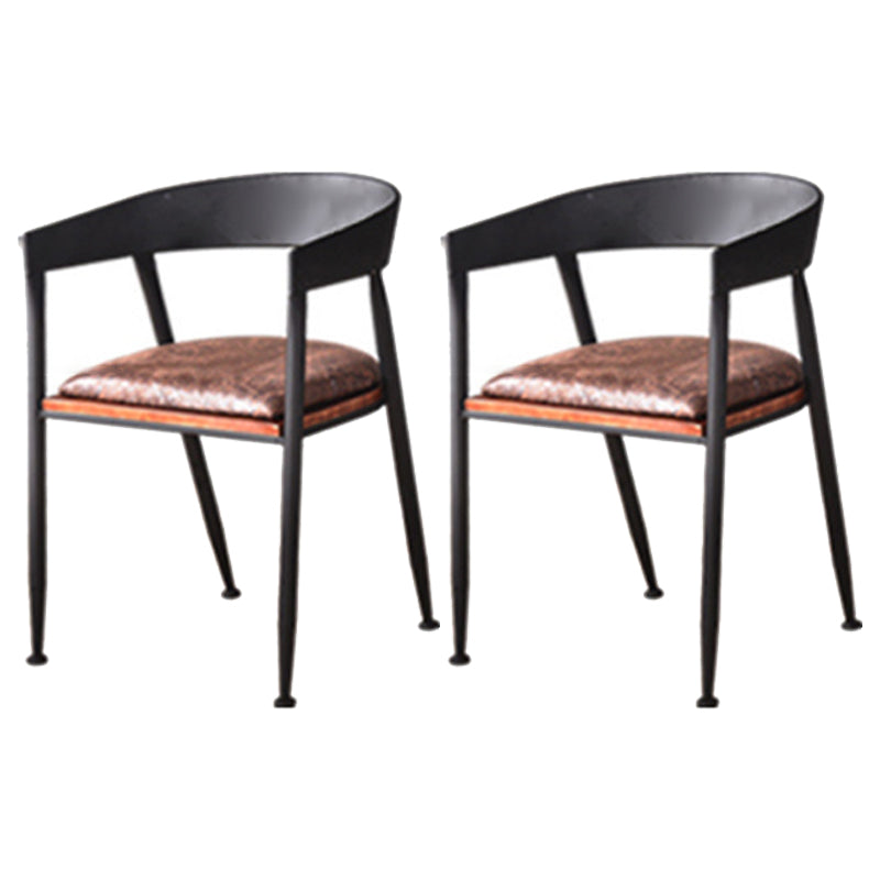 Industrial Wood Dining Room Set 1/2/5/7/13 Pieces Dining Furniture Set /Separate Items 2 Black Chairs Clearhalo 'Dining Room Sets' 'Dining Tables & Seating' 'dining_room_set' 'furn' 'furn_dining_room_set' 'Furniture' 'furniture_dining_room_set' 'Kitchen & Dining Furniture' 'kitchen&dining_furn' 'kitchen' 4346358