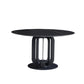 Modern 1/4/5/7 Pieces Dining Set Round Top Dining Furniture Set /Separate Items Black 47"L x 47"W Clearhalo 'Dining Room Sets' 'Dining Tables & Seating' 'dining_room_set' 'furn' 'furn_dining_room_set' 'Furniture' 'furniture_dining_room_set' 'Kitchen & Dining Furniture' 'kitchen&dining_furn' 'kitchen' 4346419