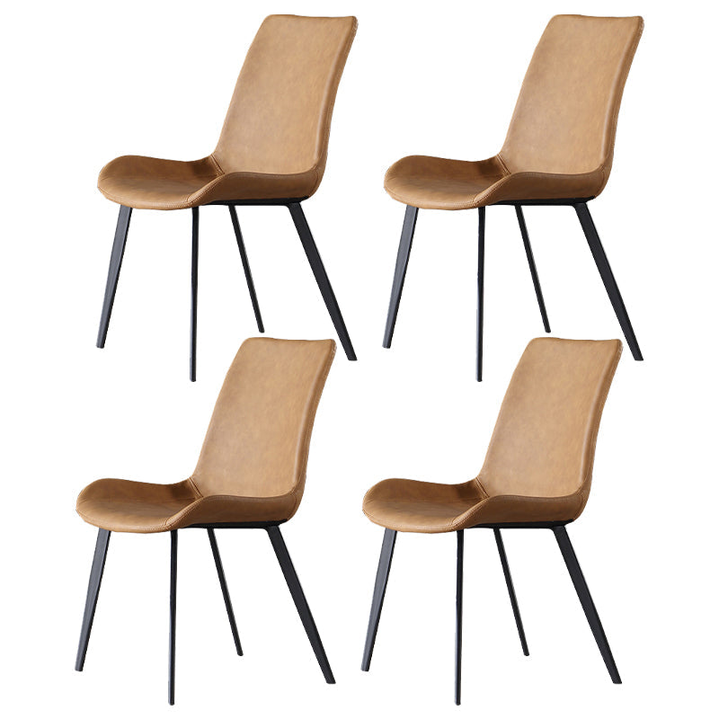 Modern 1/4/5/7 Pieces Dining Set Round Top Dining Furniture Set /Separate Items 4 Brown Chairs Clearhalo 'Dining Room Sets' 'Dining Tables & Seating' 'dining_room_set' 'furn' 'furn_dining_room_set' 'Furniture' 'furniture_dining_room_set' 'Kitchen & Dining Furniture' 'kitchen&dining_furn' 'kitchen' 4346422