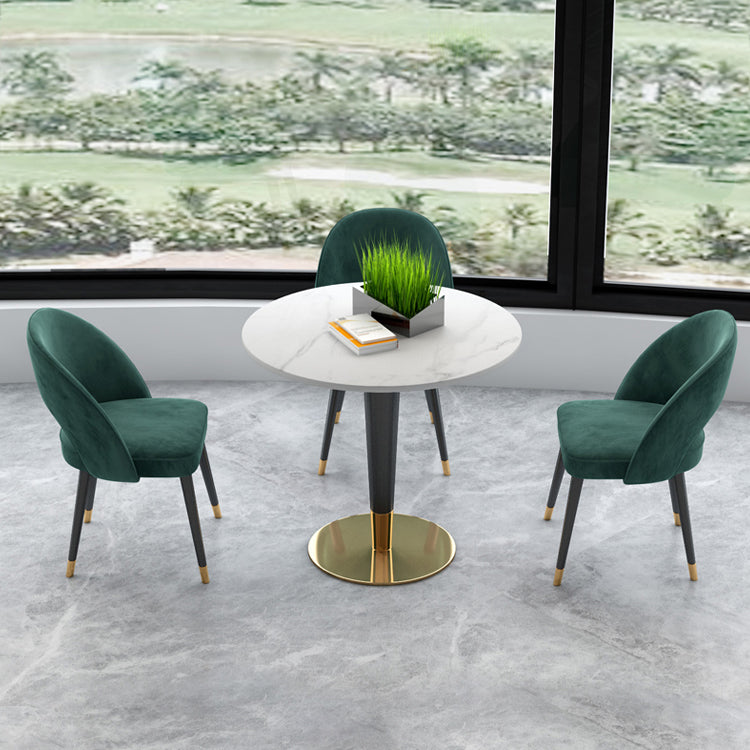 Modern Sintered Stone Dining Room Set 1/3/4/5 Pieces Dining Furniture Set /Separate Items 4 Pieces: Table, 3 Chairs Clearhalo 'Dining Room Sets' 'Dining Tables & Seating' 'dining_room_set' 'furn' 'furn_dining_room_set' 'Furniture' 'furniture_dining_room_set' 'Kitchen & Dining Furniture' 'kitchen&dining_furn' 'kitchen' 4346441