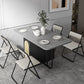 Modern Manufactured Wood Dining Set 1/2/3/5 Pieces Dining Furniture Set /Separate Items 5 Pieces: Table, 4 Chairs Clearhalo 'Dining Room Sets' 'Dining Tables & Seating' 'dining_room_set' 'furn' 'furn_dining_room_set' 'Furniture' 'furniture_dining_room_set' 'Kitchen & Dining Furniture' 'kitchen&dining_furn' 'kitchen' 4346455