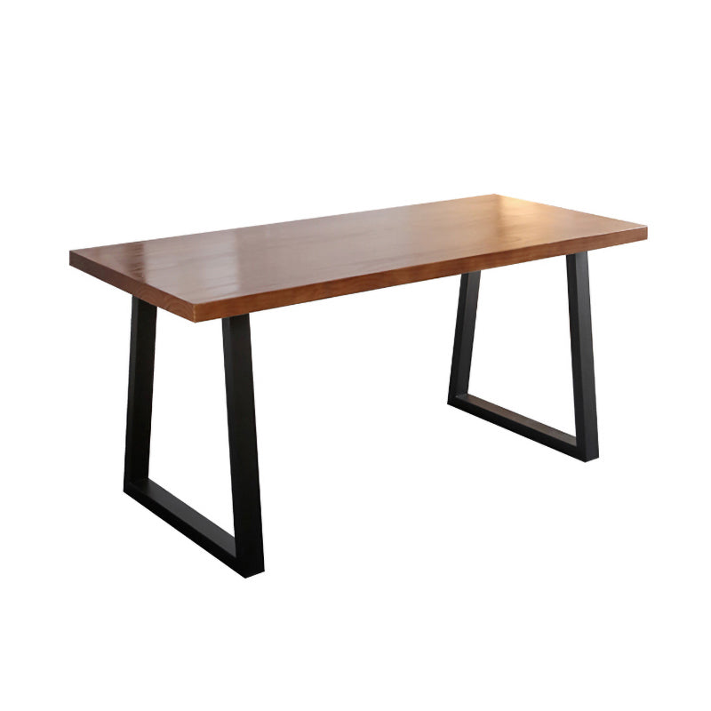 Industrial 1/2/3/5 Pieces Solid Wood Dining Set Dining Furniture Set /Separate Items Walnut 98"L x 39"W Clearhalo 'Dining Room Sets' 'Dining Tables & Seating' 'dining_room_set' 'furn' 'furn_dining_room_set' 'Furniture' 'furniture_dining_room_set' 'Kitchen & Dining Furniture' 'kitchen&dining_furn' 'kitchen' 4346471