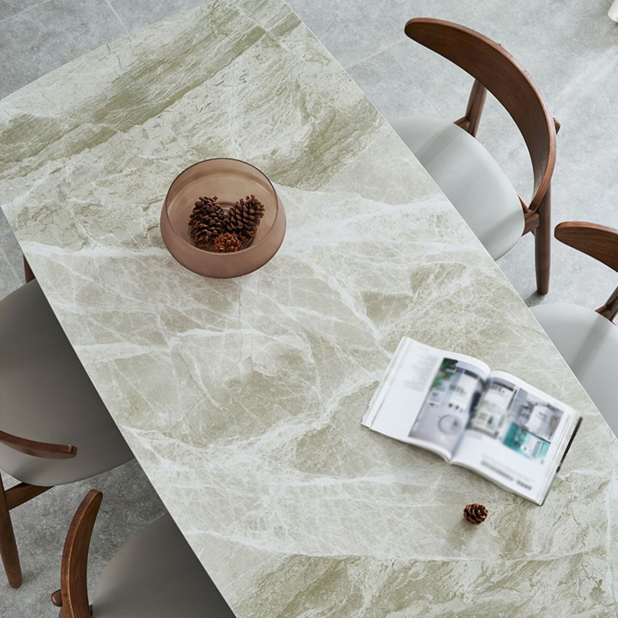 Modern Stone Dining Room Set 1/2/5/6 Pieces Dining Furniture Set /Separate Items Clearhalo 'Dining Room Sets' 'Dining Tables & Seating' 'dining_room_set' 'furn' 'furn_dining_room_set' 'Furniture' 'furniture_dining_room_set' 'Kitchen & Dining Furniture' 'kitchen&dining_furn' 'kitchen' 4346538