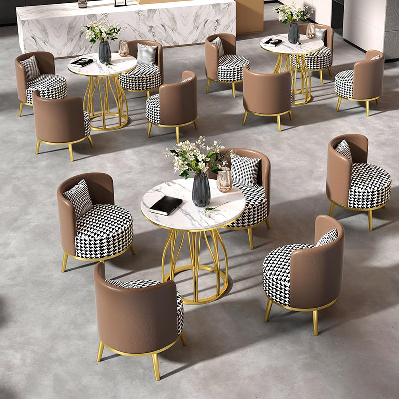 Glam 1/2/5 Pieces Metal Dining Set Dining Furniture Set /Separate Items Clearhalo 'Dining Room Sets' 'Dining Tables & Seating' 'dining_room_set' 'furn' 'furn_dining_room_set' 'Furniture' 'furniture_dining_room_set' 'Kitchen & Dining Furniture' 'kitchen&dining_furn' 'kitchen' 4346552