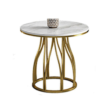 Glam 1/2/5 Pieces Metal Dining Set Dining Furniture Set /Separate Items White 31"L x 31"W Clearhalo 'Dining Room Sets' 'Dining Tables & Seating' 'dining_room_set' 'furn' 'furn_dining_room_set' 'Furniture' 'furniture_dining_room_set' 'Kitchen & Dining Furniture' 'kitchen&dining_furn' 'kitchen' 4346558