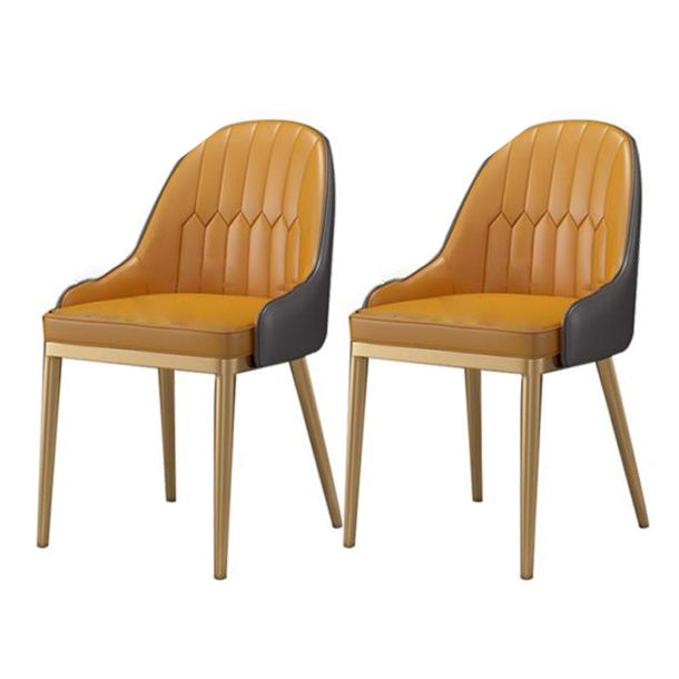 Luxury 1/2/5/7 Pieces Dining Set Sintered Stone Dining Furniture Set /Separate Items 2 Orange Chairs Clearhalo 'Dining Room Sets' 'Dining Tables & Seating' 'dining_room_set' 'furn' 'furn_dining_room_set' 'Furniture' 'furniture_dining_room_set' 'Kitchen & Dining Furniture' 'kitchen&dining_furn' 'kitchen' 4346598