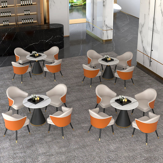 Modern Sintered Stone Dining Room Set 1/2/5 Pieces Dining Furniture Set /Separate Items Clearhalo 'Dining Room Sets' 'Dining Tables & Seating' 'dining_room_set' 'furn' 'furn_dining_room_set' 'Furniture' 'furniture_dining_room_set' 'Kitchen & Dining Furniture' 'kitchen&dining_furn' 'kitchen' 4346611