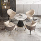 Modern Sintered Stone Dining Room Set 1/2/5 Pieces Dining Furniture Set /Separate Items 5 Pieces: Table, 4 Brown Chairs Clearhalo 'Dining Room Sets' 'Dining Tables & Seating' 'dining_room_set' 'furn' 'furn_dining_room_set' 'Furniture' 'furniture_dining_room_set' 'Kitchen & Dining Furniture' 'kitchen&dining_furn' 'kitchen' 4346613