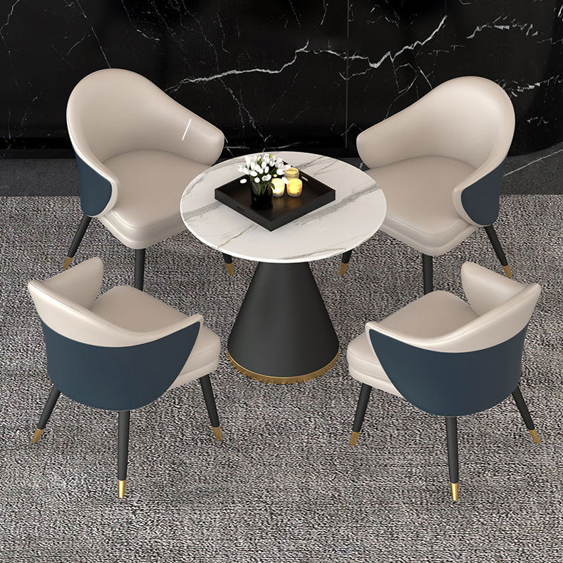 Modern Sintered Stone Dining Room Set 1/2/5 Pieces Dining Furniture Set /Separate Items Clearhalo 'Dining Room Sets' 'Dining Tables & Seating' 'dining_room_set' 'furn' 'furn_dining_room_set' 'Furniture' 'furniture_dining_room_set' 'Kitchen & Dining Furniture' 'kitchen&dining_furn' 'kitchen' 4346632